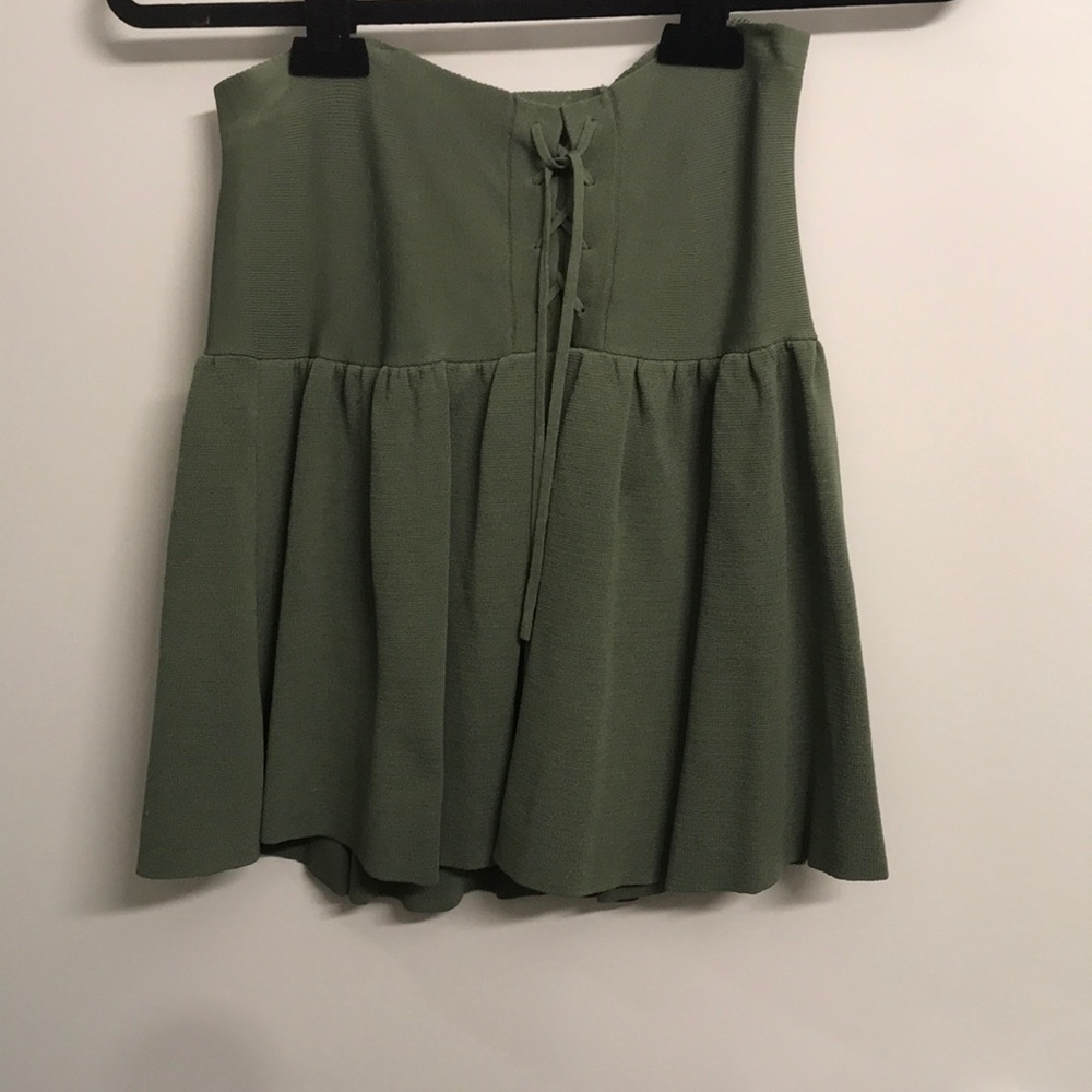 Green tube top